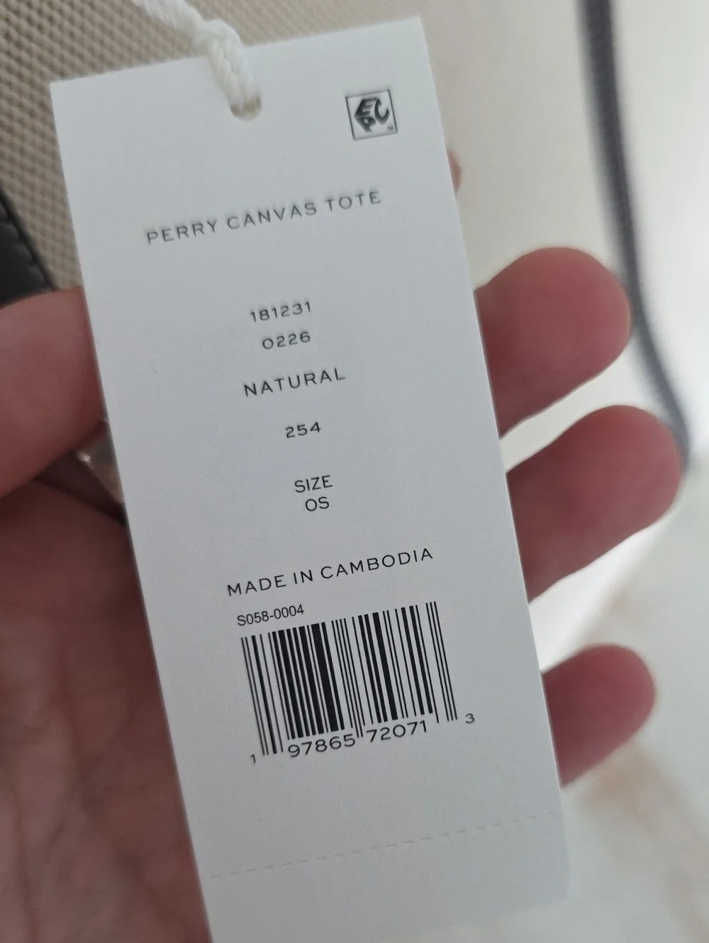 Tory Burch Canvas Perry Tote
